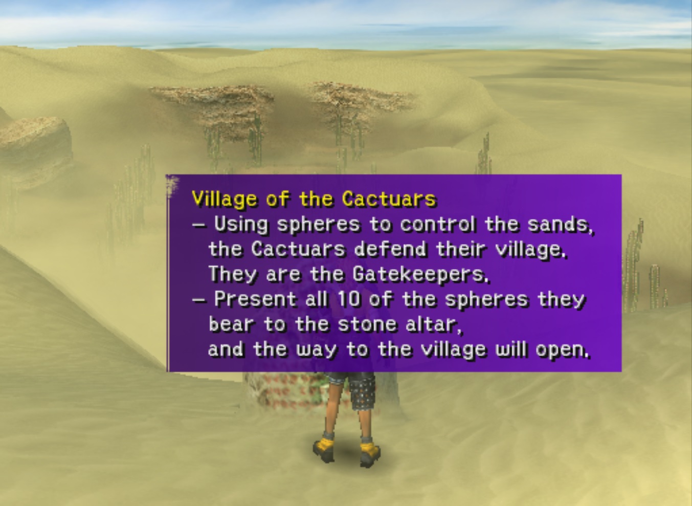 Village of the Cactuar Sidequest